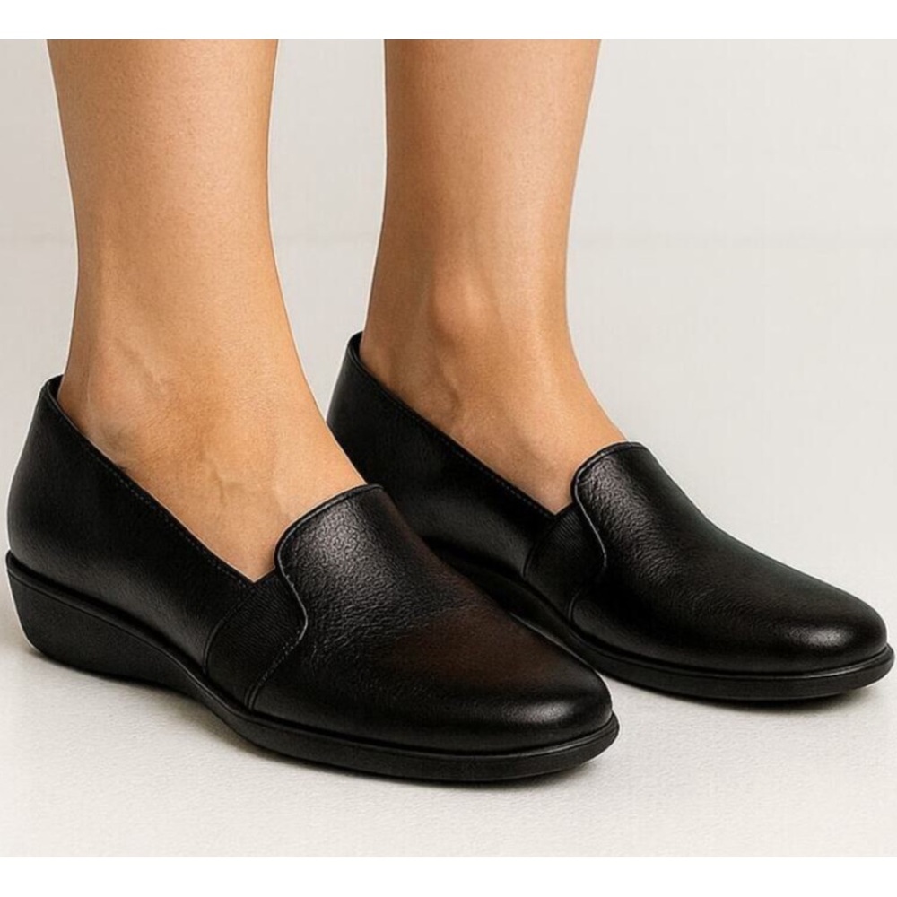 Life Stride Velocity 2.0 Isabelle loafers Black Athena comfort slip-on .EUC